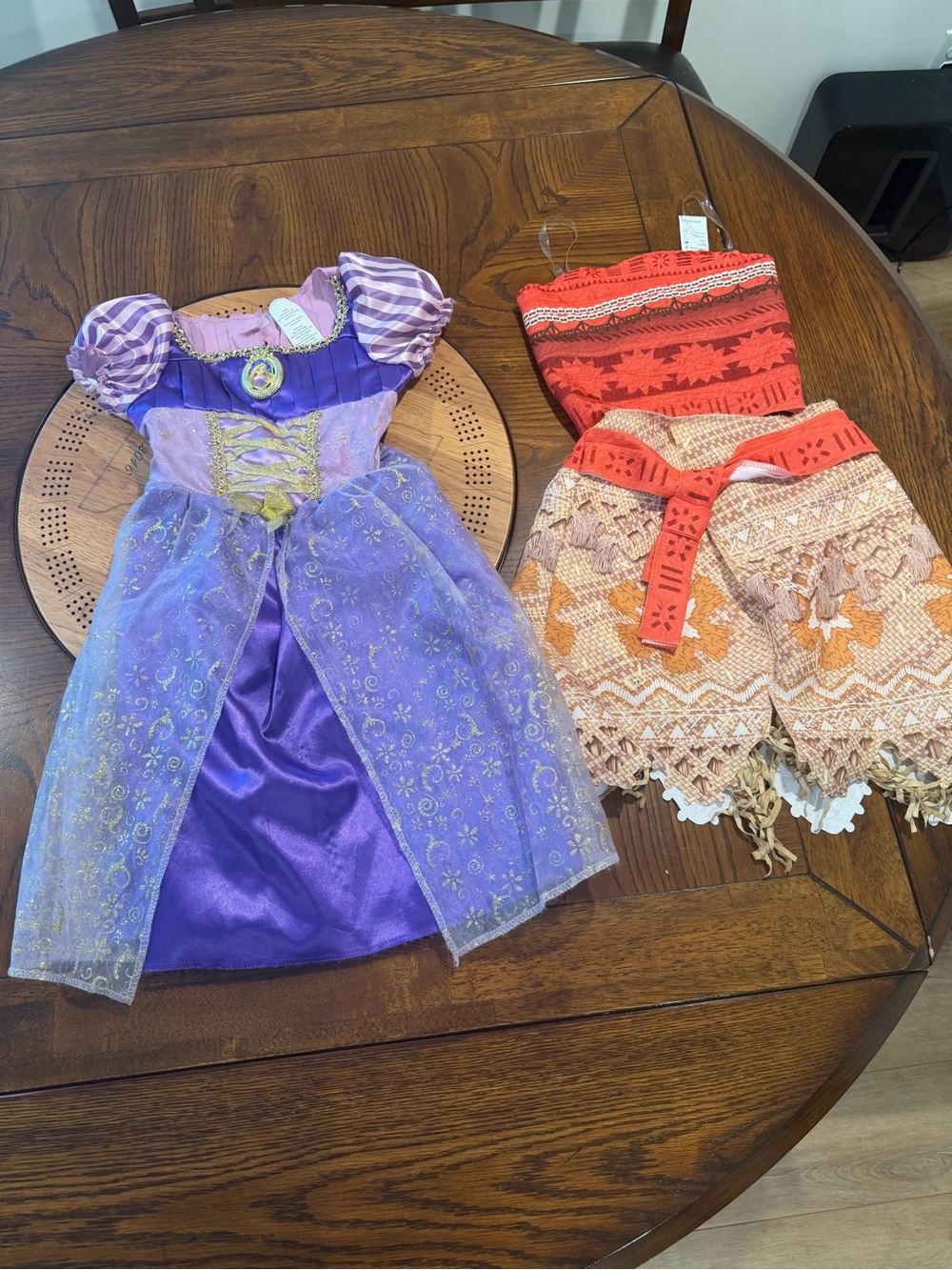 Rapunzel and Moana Dress Up Costumes